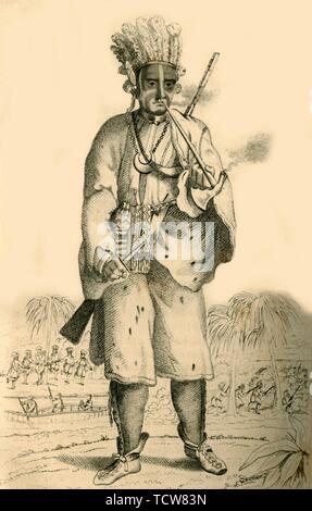 'Peter Williamson, remarquable par sa captivité et souffrances', 1821. Créateur : Robert Cooper. Banque D'Images