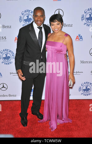 LOS ANGELES, CA. 25 octobre 2008 : Tisha Campbell-Martin & mari Duane Martin au Carousel of Hope Ball 2008 au Beverly Hilton Hotel, Beverly Hills, CA. © 2008 Paul Smith / Featureflash Banque D'Images