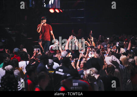 10 juin 2019 - Nashville, Tennessee, États-Unis - 09 juin 2019 - Nashville, Tennessee - Luke Bryan. 2019 CMA Music Fest Concert Soirée tenue au Nissan Stadium. Crédit photo : Frederick Breedon/AdMedia (crédit Image : © Frederick Breedon/AdMedia via Zuma sur le fil) Banque D'Images