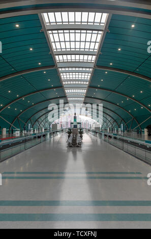 Shanghai Maglev Train Longyang Road la plate-forme Banque D'Images