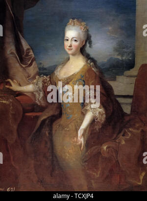 Louise Élisabeth d'Orléans (1709-1742), reine d'Espagne, 1724. Organisateur : Ranc, Jean (1674-1735). Banque D'Images