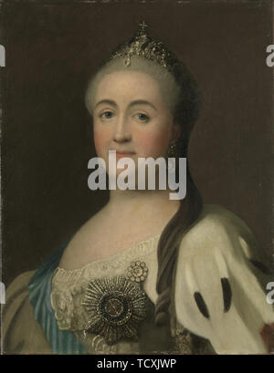 Portrait de l'impératrice Catherine II (1729-1796). Organisateur : Erichsen, Vigilius (1722-1782). Banque D'Images