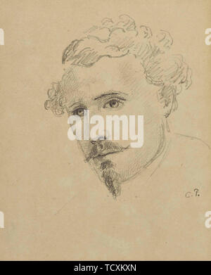 Autoportrait, c. 1853. Organisateur : Pissarro, Camille (1830-1903). Banque D'Images