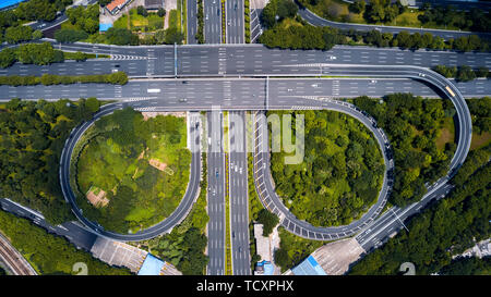 Photographie aérienne Expressway Banque D'Images