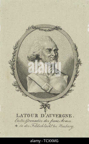 Théophile Corret de La Tour d'Auvergne (1743-1800), ch. 1800. Organisateur : anonyme. Banque D'Images