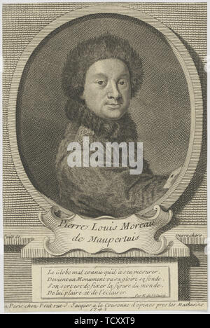 Pierre Louis Moreau de Maupertuis (1698-1759) , 1743. Organisateur : Desrochers, Étienne-Jehandier (1668-1741). Banque D'Images