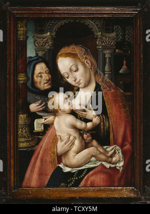 La Sainte Famille, ca 1523-1530. Organisateur : Cleve, Joos van, cercle de . Banque D'Images