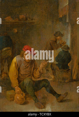 Un fumeur, c. 1650. Organisateur : Teniers, David, le jeune (1610-1690). Banque D'Images