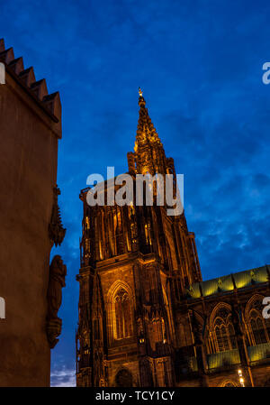 Cathédrale notre dame de Strasbourg en France Banque D'Images