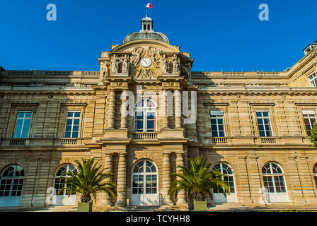 Senat jardin du luxembourg dans la ville de Paris en France Banque D'Images