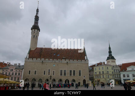 Hôtel de ville de Tallinn dans la vieille ville de Tallinn, Estonie Banque D'Images