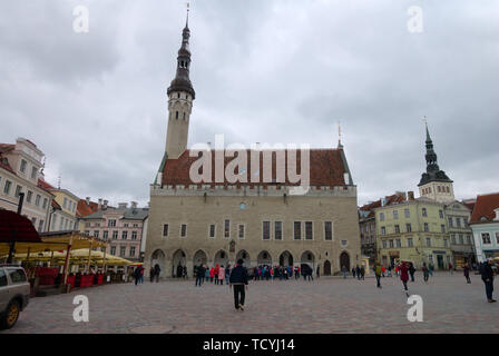 Hôtel de ville de Tallinn dans la vieille ville de Tallinn, Estonie Banque D'Images