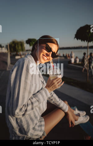 La reconnaissance faciale en photographie en utilisant l'intelligence artificielle Banque D'Images