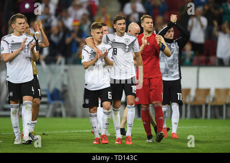 Mainz, Allemagne. 11 Juin, 2019. final jubilatoire. GES/football/Qualification Euro : Allemagne - Estonie, 11.06.2019 Football/soccer : qualificatifs européens : l'Allemagne contre l'Estonie, Mayence, le 11 juin 2019 | dans le monde l'utilisation de crédit : afp/Alamy Live News Banque D'Images