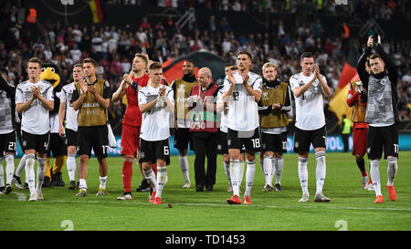 Mainz, Allemagne. 11 Juin, 2019. final jubilatoire. GES/football/Qualification Euro : Allemagne - Estonie, 11.06.2019 Football/soccer : qualificatifs européens : l'Allemagne contre l'Estonie, Mayence, le 11 juin 2019 | dans le monde l'utilisation de crédit : afp/Alamy Live News Banque D'Images