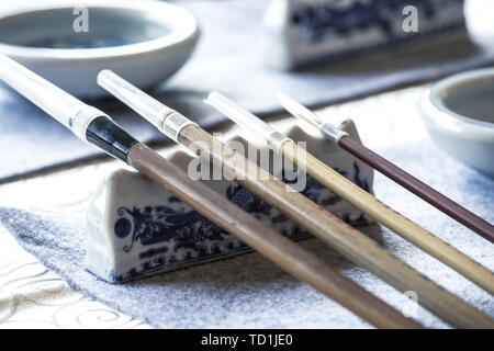 Pinceau chinois pensonstone Banque D'Images