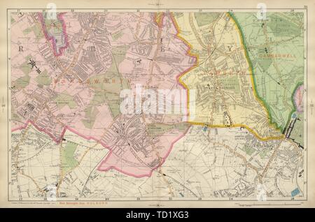 STREATHAM Mitcham Balham Tooting Streatham 76200 Norwood BACON 1900 Ancien site Banque D'Images