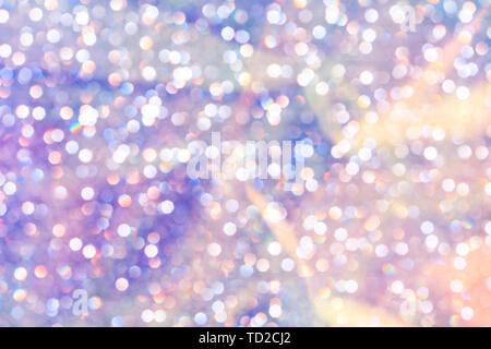 Magnifique arrière-plan holographique de lumières de bokeh. Trendy style années 80. Wallpaper design. Banque D'Images