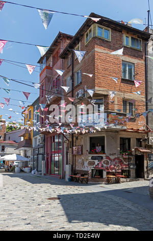 PLOVDIV, BULGARIE - 29 MAI 2019 : Pedestian rues au centre de ville de Plovdiv, Bulgarie Banque D'Images