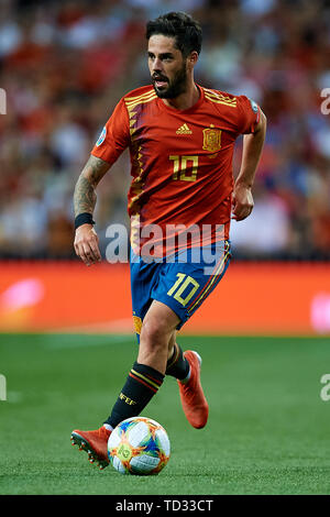 MADRID, ESPAGNE - 10 juin : CITP de l'Espagne en action au cours de l'UEFA Euro 2020 match de qualification entre l'Espagne et la Suède au Santiago Bernabeu le 10 juin 2019 à Madrid, Espagne. (Photo de David Aliaga/MO Media) Banque D'Images