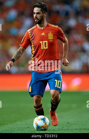 MADRID, ESPAGNE - 10 juin : CITP de l'Espagne en action au cours de l'UEFA Euro 2020 match de qualification entre l'Espagne et la Suède au Santiago Bernabeu le 10 juin 2019 à Madrid, Espagne. (Photo de David Aliaga/MO Media) Banque D'Images