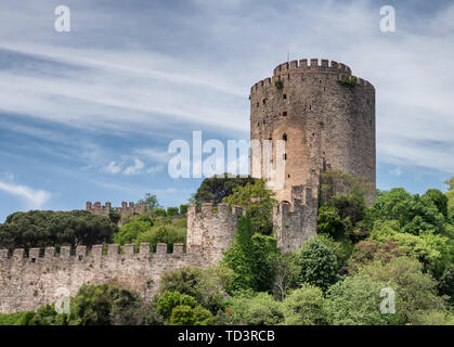 Citadelle forteresse Rumeli Hisari Bosphore à Istanbul, Turkey Banque D'Images