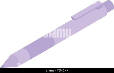 Stylo en caoutchouc, l'icône de style isométrique Illustration de Vecteur