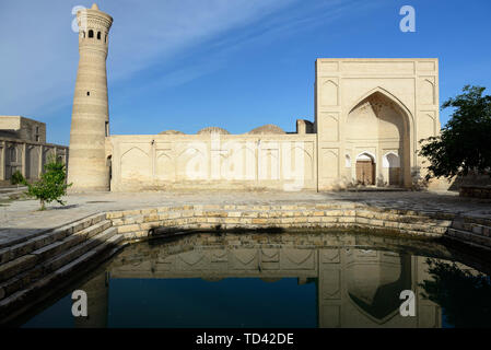 Boukhara, Ouzbékistan, Khoja Mosquée Kalon architecture sur la Route de la soie Banque D'Images