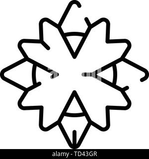 Bactérie inconnue, l'icône de style contour Illustration de Vecteur