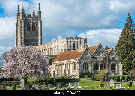 La Holy Trinity Church de Long Melford, Suffolk, Angleterre, Royaume-Uni, Europe Banque D'Images