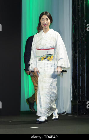 11 juin 2019 - Tokyo, Japon - actrice japonaise Megumi assiste à la nouvelle image de marque Nestlé Theatre Première du film événement, dans le cadre de la mini shorts Film Festival & Asia 2019 (SSFF & Asie) au Centre de conférences de l'Intercity Akasaka l'air à Tokyo. Le Short de marque marque 2019 courts métrages présentés publicité sociétés et les produits diffusés sur internet. L'SSFF & Asie 2019 est l'un des plus grands de l'Asie international short film festivals ont lieu à Tokyo du 29 au 16 juin. (Crédit Image : © Rodrigo Reyes Marin/Zuma sur le fil) Banque D'Images