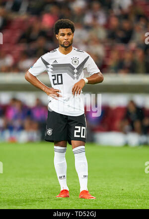 Mainz, Allemagne. 11 Juin, 2019. Serge GNABRY, DFB 20 figure d'ensemble, action, image unique, simple action, ALLEMAGNE - ESTONIE 8-0 Important : DFB règlement interdit toute utilisation des photographies comme des séquences d'images et/ou quasi-vidéo. Qualification pour les Championnats d'Europe, EM Saison 2018/2019 Quali, 2020, le 11 juin 2019 à Mayence, en Allemagne. Crédit : Peter Schatz/Alamy Live News Banque D'Images