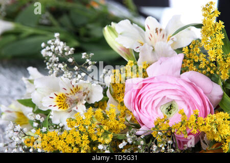 Bouquet de fleurs divers close-up Banque D'Images