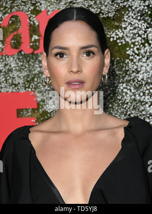 11 juin 2019 - West Hollywood, Californie, États-Unis - 11 juin 2019 - West Hollywood, Californie - Adria Arjona. 2019 InStyle Max Mara Women in Film Fête au Château Marmont. Crédit photo : Birdie Thompson/AdMedia (crédit Image : © Birdie Thompson/AdMedia via Zuma sur le fil) Banque D'Images