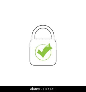 L'icône de verrou vector Illustration de Vecteur