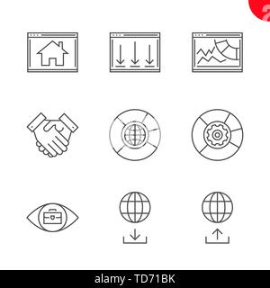 Seo et web opimization Illustration de Vecteur