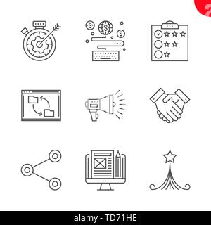 Seo et web opimization Illustration de Vecteur