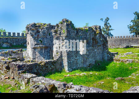 Ancienne forteresse byzantine médiévale Gonio Aphsaros près de Batumi, Géorgie Banque D'Images