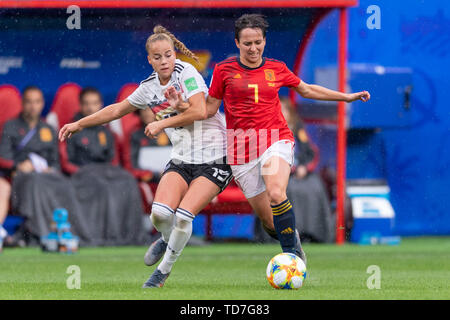 Valenciennes, France. 12 Juin, 2019. Au cours de la Coupe du Monde féminine de la fifa France 2019 match du groupe B entre l'Allemagne 1-0 Espagne au stade du Hainaut à Valenciennes, France, 12 juin 2019. Credit : AFLO Co.,Ltd/Alamy Live News Banque D'Images