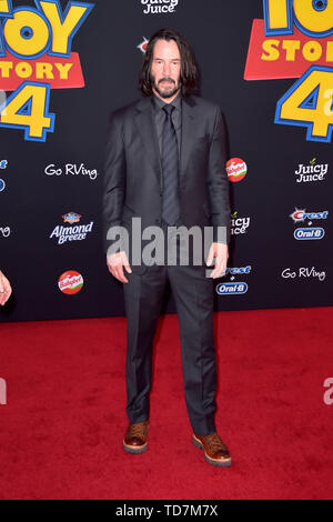 Los Angeles, USA. 11 Juin, 2019. Keanu Reeves lors de la première mondiale du film 'UN Toy Story : Tout ce qu'entend pas de commande/Toy Story 4' au El Capitan Theatre. Los Angeles, 11.06.2019 | Conditions de crédit dans le monde entier : dpa/Alamy Live News Banque D'Images