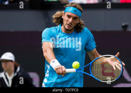 Rosmalen, aux Pays-Bas. 13 Juin, 2019. ROSMALEN, tennis, WTA Open 2019 Libema et tournoi ATP, 13-06-2019, l'Autotron Rosmalen, Stefanos Tsitsipas (GRE) : Crédit Photos Pro/Alamy Live News Banque D'Images