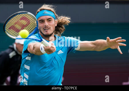 Rosmalen, aux Pays-Bas. 13 Juin, 2019. ROSMALEN, tennis, WTA Open 2019 Libema et tournoi ATP, 13-06-2019, l'Autotron Rosmalen, Stefanos Tsitsipas (GRE) : Crédit Photos Pro/Alamy Live News Banque D'Images