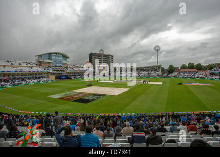 Nottingham, Royaume-Uni. 13 juin 2019. Match entre l'Inde et la Nouvelle-Zélande à Trent Bridge, Nottingham le jeudi 13 juin 2019. (Crédit : Mark Fletcher | MI News ) Crédit : MI News & Sport /Alamy Live News Banque D'Images