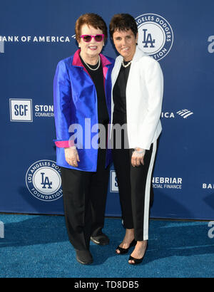 12 juin 2019 - Los Angeles, Californie, États-Unis - 12 juin 2019 - Los Angeles, Californie - Billie Jean King, Ilana Kloss. Fondation des Dodgers de Los Angeles, Blue Diamond gala tenu au Dodger Stadium. Crédit photo : Billy/Bennight AdMedia (crédit Image : © Bennight/AdMedia via Zuma sur le fil) Banque D'Images