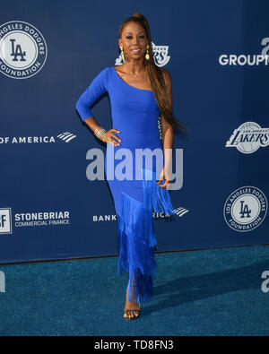 12 juin 2019 - Los Angeles, Californie, États-Unis - 12 juin 2019 - Los Angeles, Californie - Holly Robinson Peete. Fondation des Dodgers de Los Angeles, Blue Diamond gala tenu au Dodger Stadium. Crédit photo : Billy/Bennight AdMedia (crédit Image : © Bennight/AdMedia via Zuma sur le fil) Banque D'Images