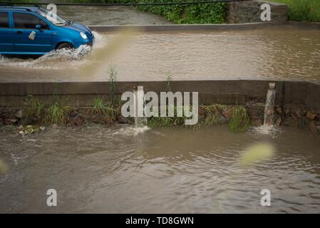 14 août 2018 Province de Hebei Qinhuangdao ville forte pluie Banque D'Images