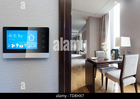 Digitalscreen dans smart home Banque D'Images
