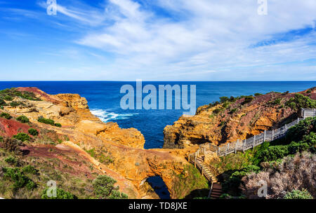 Seascape,paysage et skyline de Great Ocean Road, l'Australie Banque D'Images