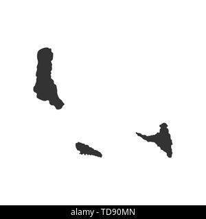 Vector Comores site isolé sur fond blanc Illustration de Vecteur