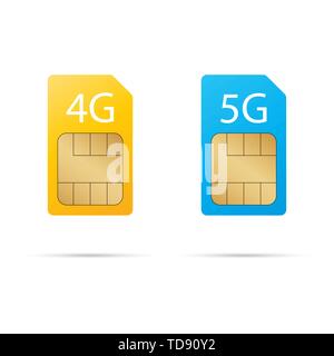 Jeu de carte sim Internet avec ombres.Vector EPS10 Illustration de Vecteur